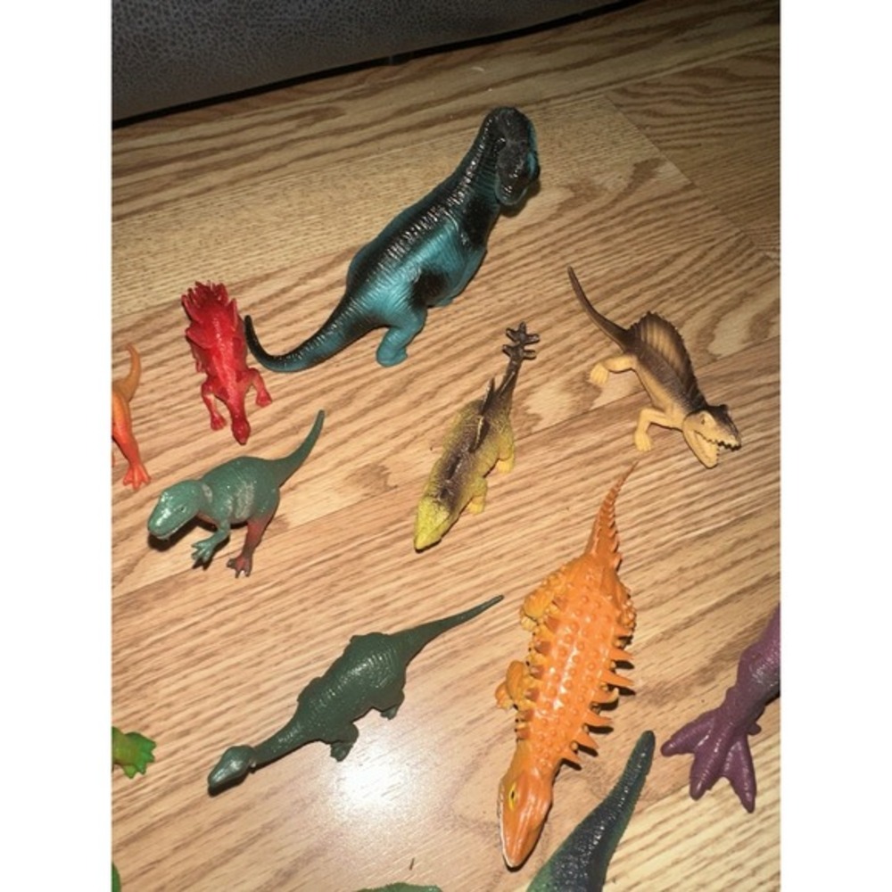 Huge vintage dinosaurs lot some with tags BOLEY, greenbrier, rubber - Picture 8 of 15